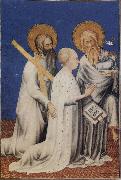 Andre Beauneveu, The Duc de Berry between his Patron Saints Andrew and John the Baptist